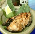 grilled fish with miso taste